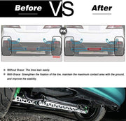 DURAFORCE Rear Lower Control Arm Subframe Brace Tie Bar for 92-95 Honda Civic EG 94-01 Ac