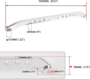 DURAFORCE Rear Lower Control Arm Subframe Brace Tie Bar for 92-95 Honda Civic EG 94-01 Ac