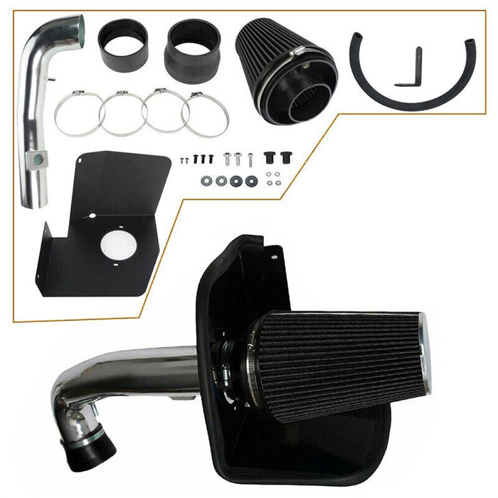 DURAFORCE Cold Air Intake Kit+Heat Shield Fit for 2009-13 Chevy/GMC 1500 V8 4.8L/5.3L/6.0L