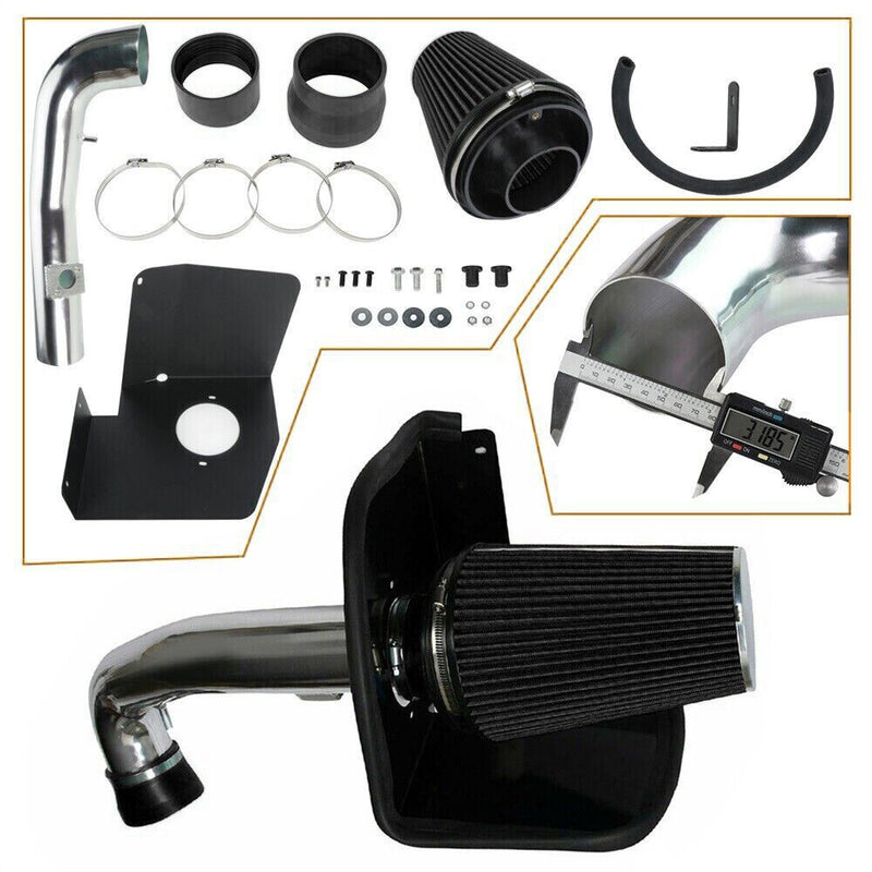 DURAFORCE Cold Air Intake Kit+Heat Shield Fit for 2009-13 Chevy/GMC 1500 V8 4.8L/5.3L/6.0L