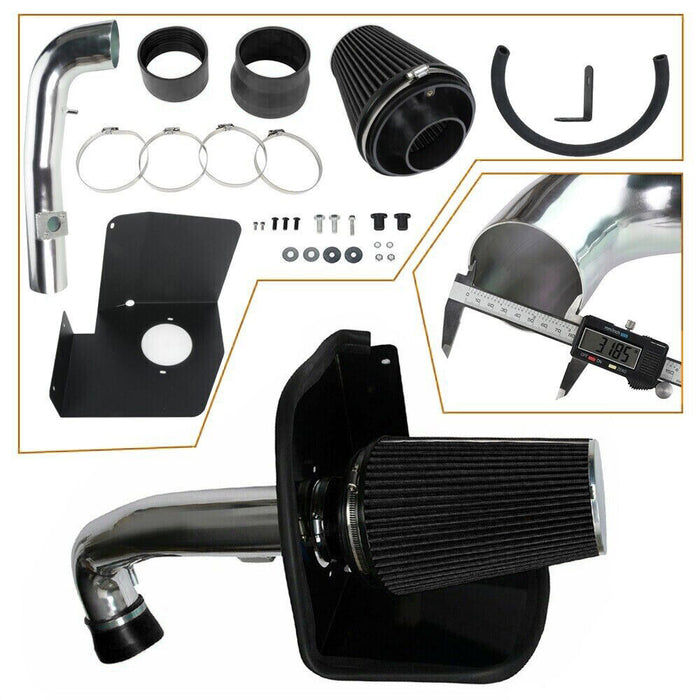 DURAFORCE Cold Air Intake Kit+Heat Shield Fit for 2009-13 Chevy/GMC 1500 V8 4.8L/5.3L/6.0L