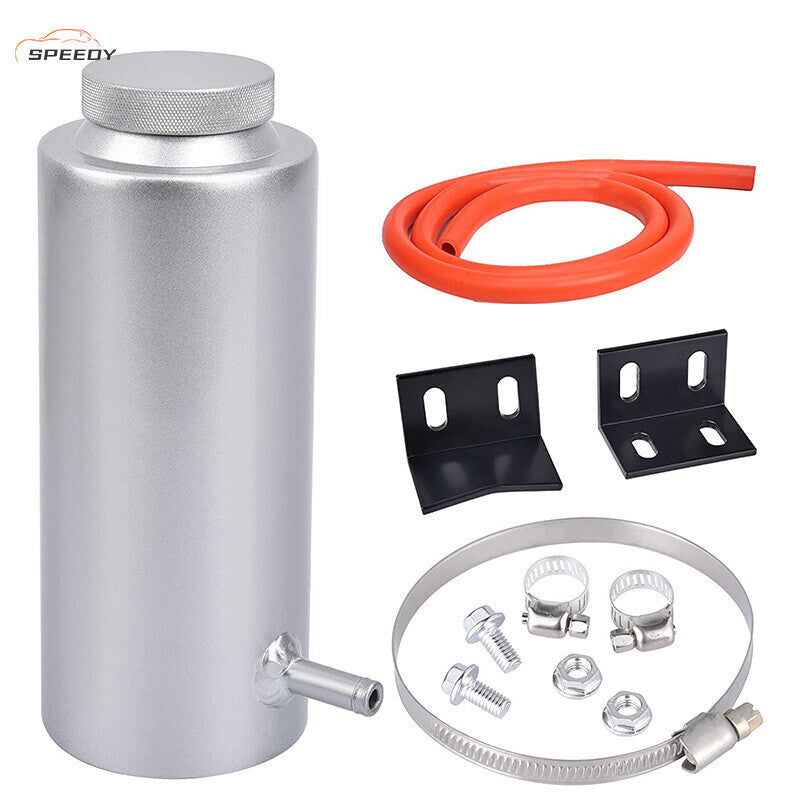 DURAFORCE Coolant Overflow Tank Radiator Bottle Universal 800ml Aluminum with Hose Line US