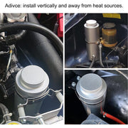 DURAFORCE Coolant Overflow Tank Radiator Bottle Universal 800ml Aluminum with Hose Line US