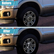 DURAFORCE Wheel Center Hub Caps Dually 10 Lug For 05-17 Ford F450 F550 Super Duty 1 PAIR