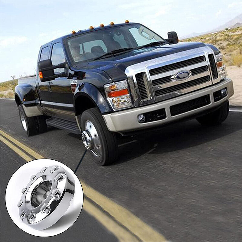 DURAFORCE Wheel Center Hub Caps Dually 10 Lug For 05-17 Ford F450 F550 Super Duty 1 PAIR