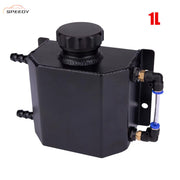 DURAFORCE Car Overflow Coolant Radiator Tank,Reservoir Expansion,Universal 1L Aluminum BK