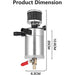 DURAFORCE 2-Port Oil Catch Can Kit Reservoir Petrol Diesel Turbo Baffled Tank Universal