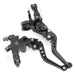 DURAFORCE 7/8" Motorcycle Handlebar Hydraulic Brake Master Cylinder & Clutch Lever Black