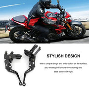 DURAFORCE 7/8" Motorcycle Handlebar Hydraulic Brake Master Cylinder & Clutch Lever Black