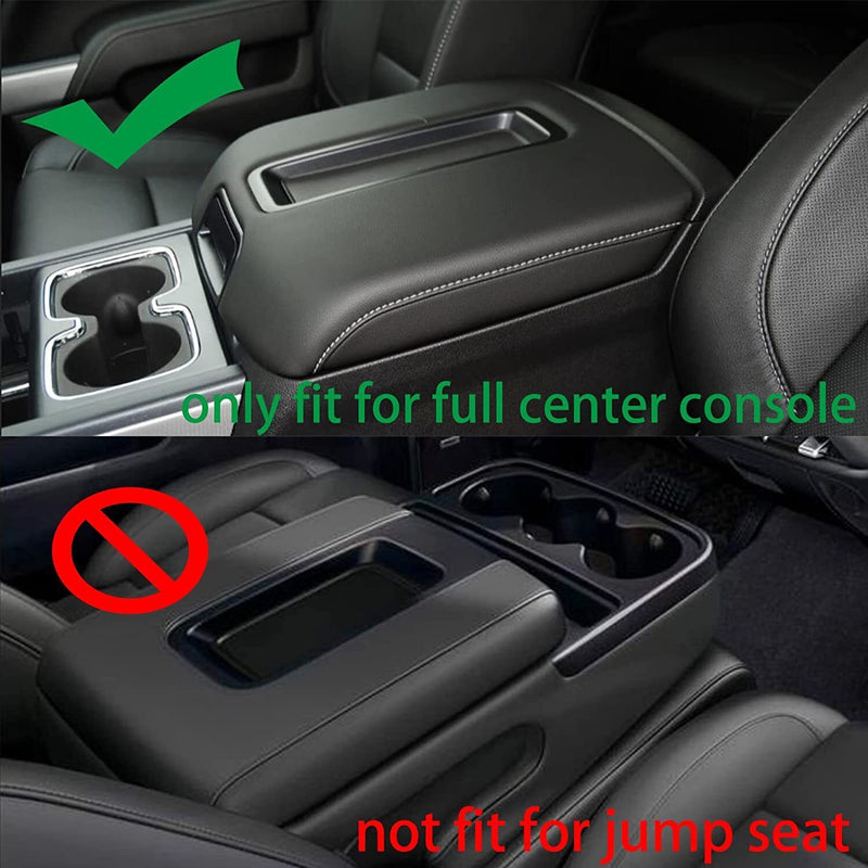 DURAFORCE For 2015-2019 Chevrolet Suburban SILVERADO CENTER CONSOLE Armrest Lid Black