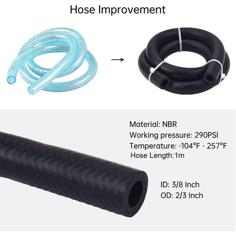 DURAFORCE Oil Catch Can Kit Reservoir Baffled Tank with Breather Hose Universal Sliver