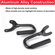 DURAFORCE A Pair Front Grab Handles w/Black Rubber Grips Fit For Jeep Wrangler TJ 97-06