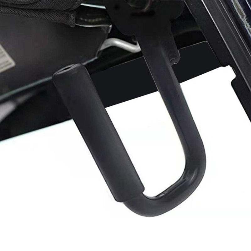 DURAFORCE A Pair Front Grab Handles w/Black Rubber Grips Fit For Jeep Wrangler TJ 97-06