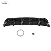 DURAFORCE Universal Car Rear Bumper Lip Diffuser Lower Splitter Shark Fin 6 Wing