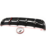 DURAFORCE Universal Car Rear Bumper Lip Diffuser Lower Splitter Shark Fin 6 Wing