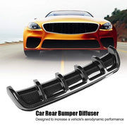 DURAFORCE Universal Car Rear Bumper Lip Diffuser Lower Splitter Shark Fin 6 Wing
