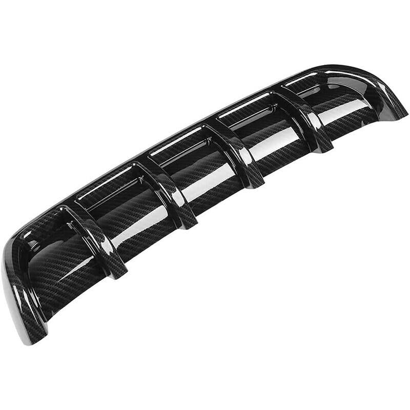 DURAFORCE Universal Car Rear Bumper Lip Diffuser Lower Splitter Shark Fin 6 Wing