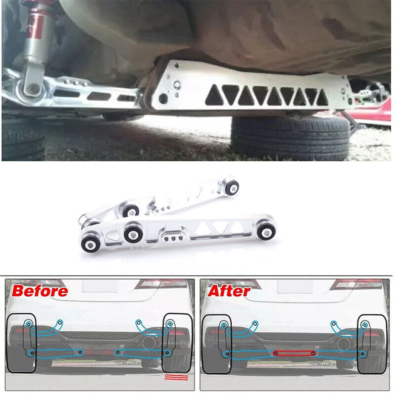 DURAFORCE Rear Lower Control Arm Kit for 1994-01 Acura Integra / 88-95 Honda Civic EG SL