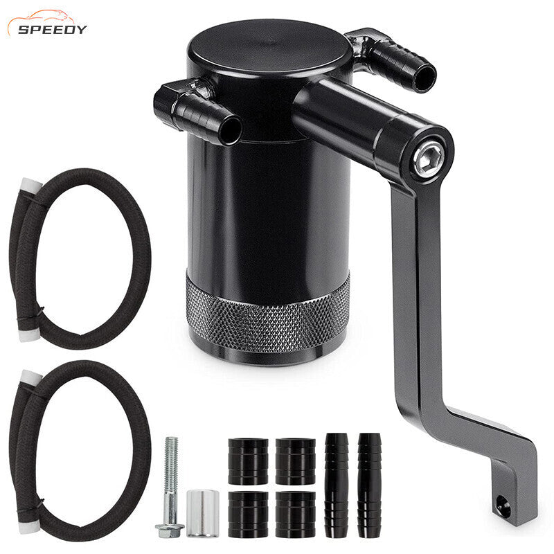 DURAFORCE 6.4L Z-Bracket Billet Oil Catch Can Kit For 11-21 Dodge Challenger Chrysler 5.7L