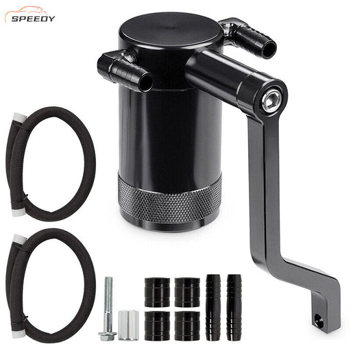 DURAFORCE 6.4L Z-Bracket Billet Oil Catch Can Kit For 11-21 Dodge Challenger Chrysler 5.7L