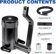 DURAFORCE 6.4L Z-Bracket Billet Oil Catch Can Kit For 11-21 Dodge Challenger Chrysler 5.7L