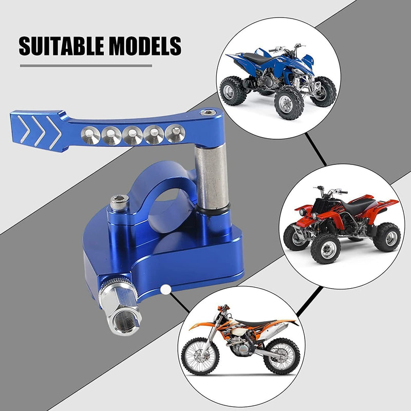 DURAFORCE Universal Billet CNC 7/8" ATV Throttle Lever Thumb Controller for Yamaha Suzuki