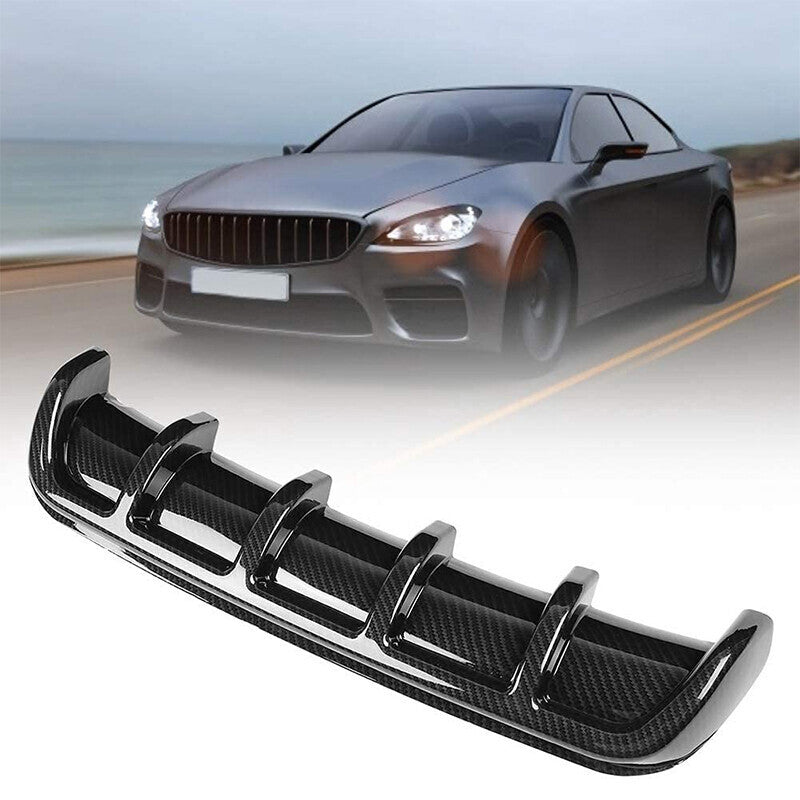 DURAFORCE Car Rear Bumper Lip Diffuser Universal Car Shark Fin Spoiler Diffuser Lip 26"x5"