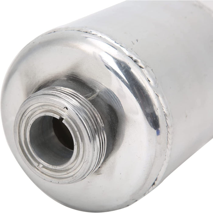 DURAFORCE Universal Aluminum Racing Power Steering Fluid Reservoir Tank Clamps Kit Sliver