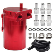 DURAFORCE Oil Catch Can Kit Reservoir Baffled Tank with Breather Filter Aluminum Engine US