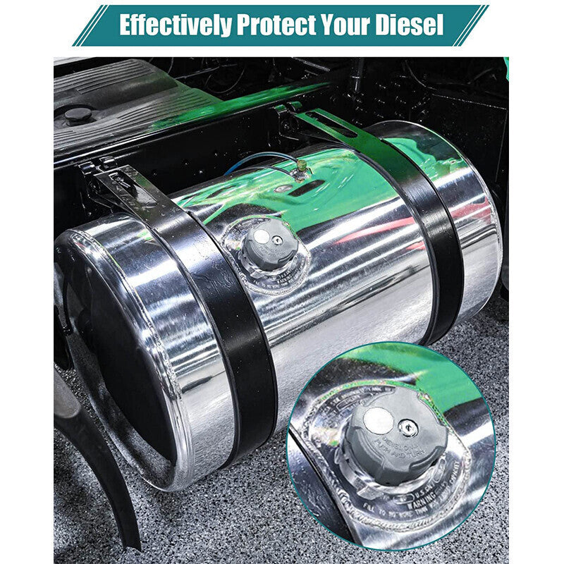 DURAFORCE 2x Aluminum Locking Diesel Fuel Cap Fit For Freightliner 572.1018 03-37017-002