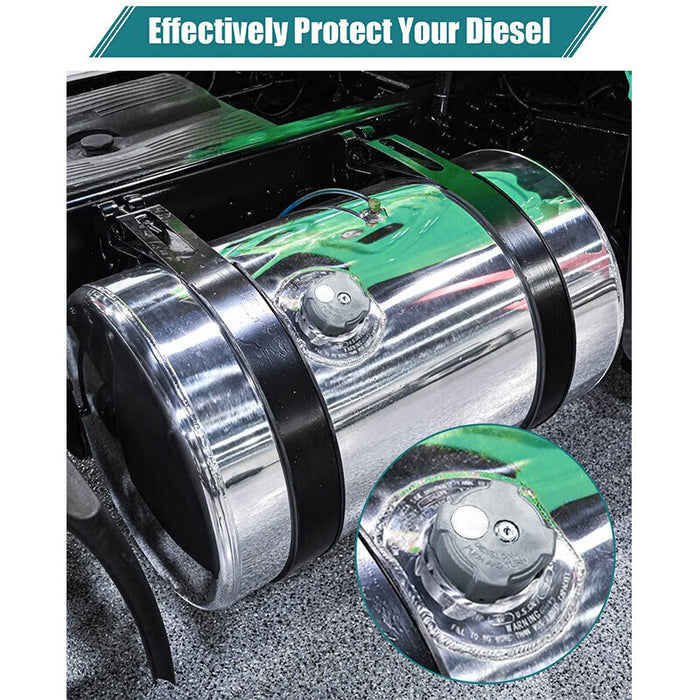 DURAFORCE 2x Aluminum Locking Diesel Fuel Cap Fit For Freightliner 572.1018 03-37017-002