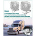DURAFORCE 2x Aluminum Locking Diesel Fuel Cap Fit For Freightliner 572.1018 03-37017-002