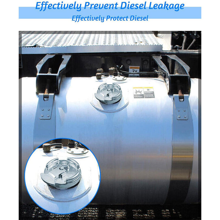 DURAFORCE 2X 600212 Locking Lever Fuel Cap 4" Fit For Peterbilt 11-04859-100 11-04859-200