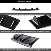 DURAFORCE Universal Carbon Look Rear Lower Bumper Diffuser Fin Spoiler Lip Wing Splitter