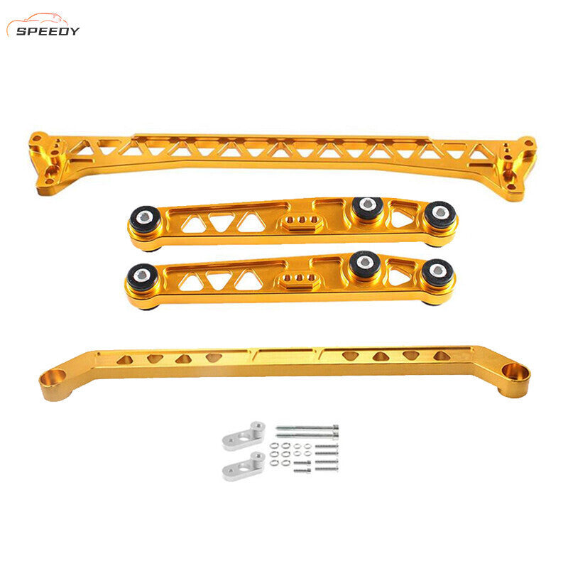 DURAFORCE Rear Lower Control Arm Subframe Brace Tie Bar for 92-95 Honda Civic EG 88-95 GD
