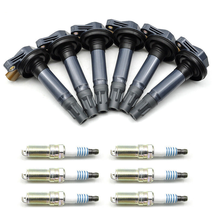 DURAFORCE 6PCS Ignition Coil UF646 iridium Spark Plug For Ford F-150 Transit Ecoboost 3.5L