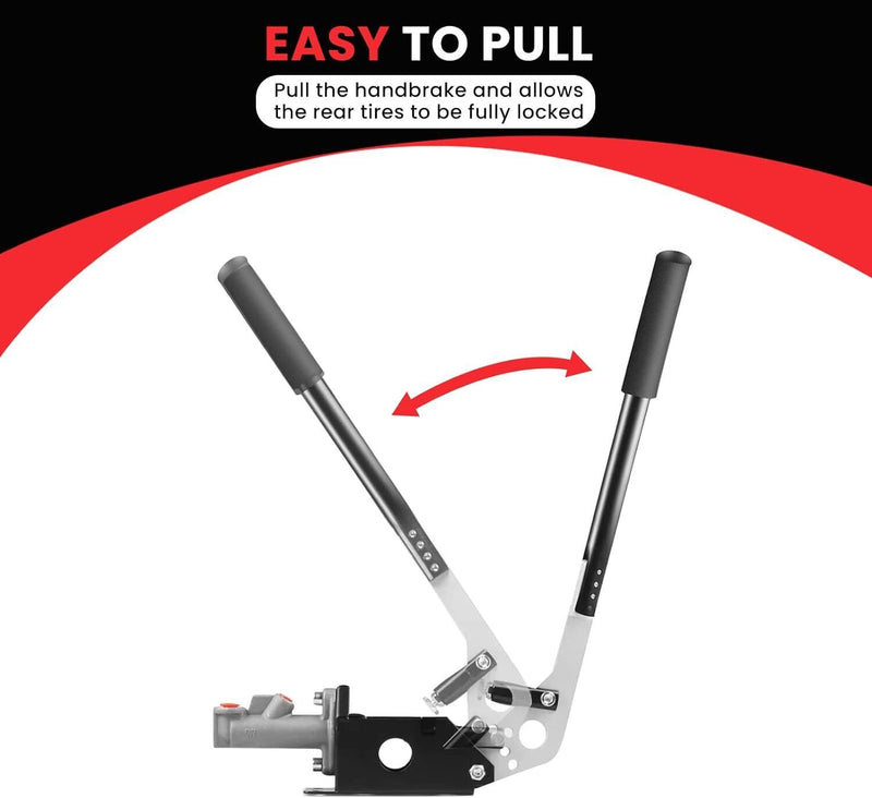 DURAFORCE Hydraulic Handbrake Adjustable E Brake Long Lever Handle Universal Hand Lever