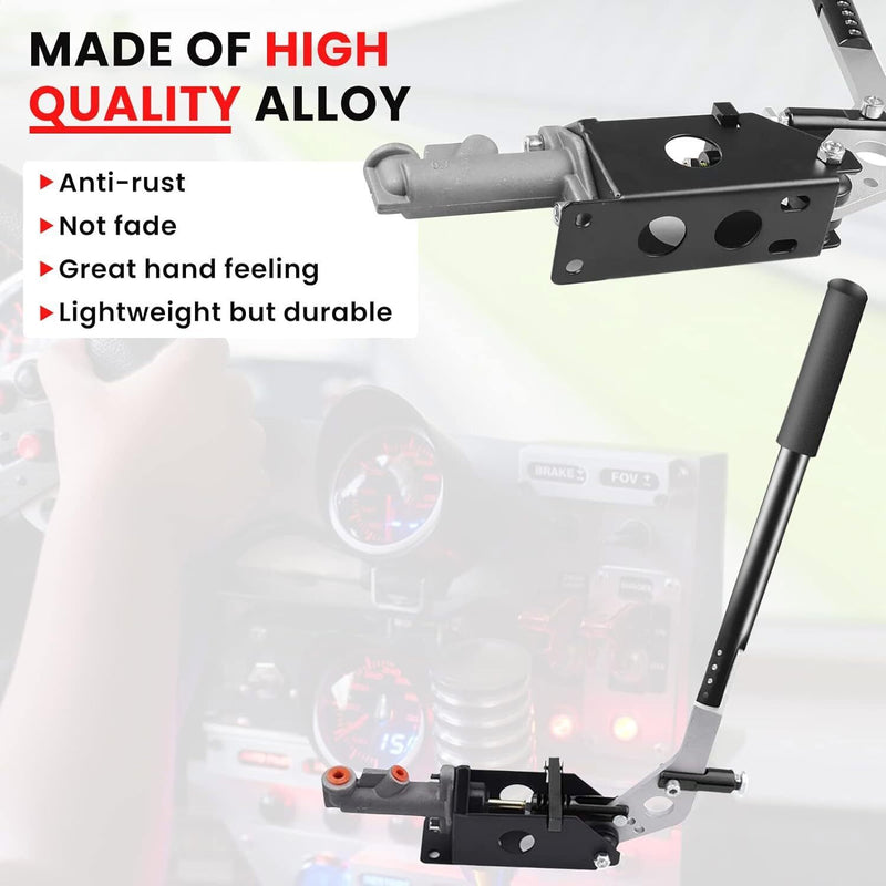 DURAFORCE Hydraulic Handbrake Adjustable E Brake Long Lever Handle Universal Hand Lever