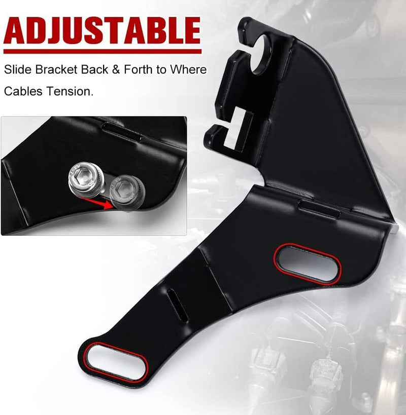 DURAFORCE Intake Manifold Throttle Cable Bracket Fit for GMT800 Truck TBSS/NNBS/L92