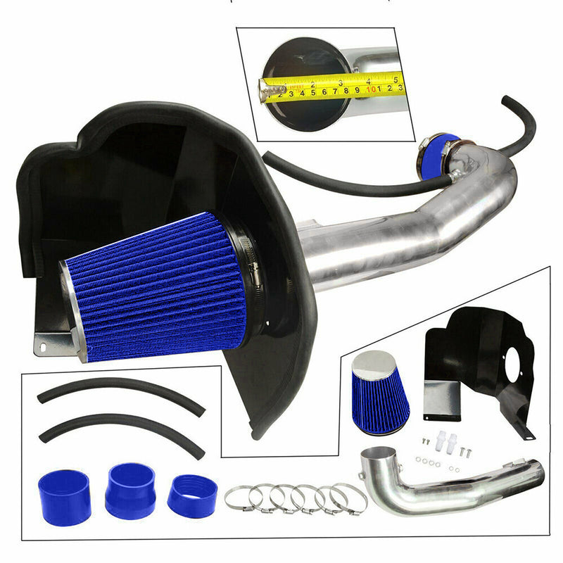 DURAFORCE Cold Air Intake System w/ Filter Heat Shield for 14-18 Chevy GMC 1500 5.3L 6.2L