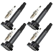 DURAFORCE UF487 Pack of 4 Ignition Coil&Spark Plug for Camry Rav4 Avalon Lexus RX350 ES350