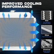 DURAFORCE 3 Row Aluminum Radiator For 68-79 Ford F-Series F100 F150 F250 F350 78-79 Bronco