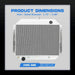 DURAFORCE 3 Row Aluminum Radiator For 68-79 Ford F-Series F100 F150 F250 F350 78-79 Bronco