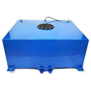 DURAFORCE 20 GALLON/76L BLUE ALUMINUM RACING/DRIFT FUEL/GAS CELL TANK+CAP+LEVEL SENDER