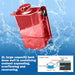DURAFORCE 2L Red Aluminum Coolant Radiator Overflow Reservoir Expansion Water Tank