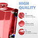 DURAFORCE 2L Red Aluminum Coolant Radiator Overflow Reservoir Expansion Water Tank