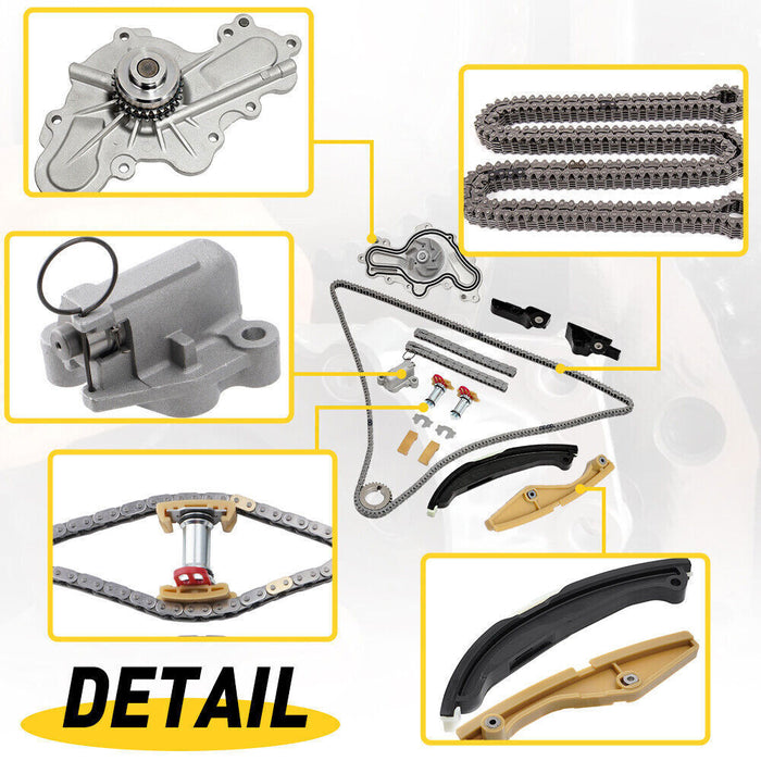 DURAFORCE Timing Chain+Water Pump Set For 2013-2019 Ford Explorer Edge Flex Taurus Lincoln