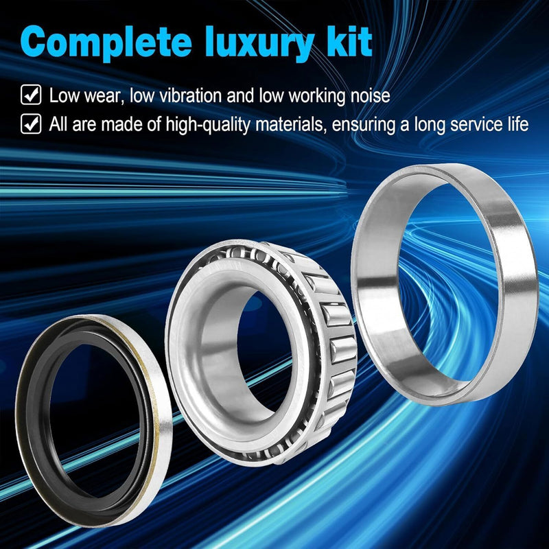 DURAFORCE 2 Pair Wheel Hub Trailer Bearing Kit L68149 L44649 for 3500 Lbs Trailer Axle #84