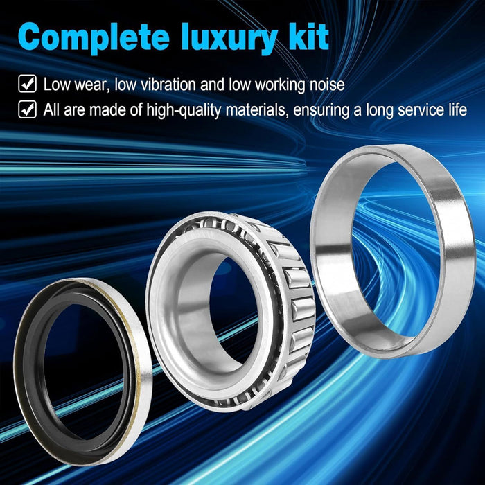 DURAFORCE 2 Pair Wheel Hub Trailer Bearing Kit L68149 L44649 for 3500 Lbs Trailer Axle #84