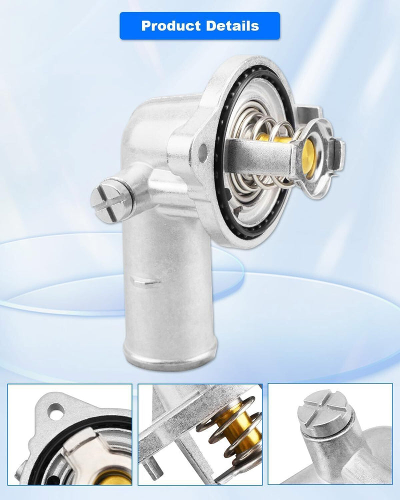 DURAFORCE Upgrade Aluminium Thermostat Housing Assembly For Jeep Cherokee Dodge Grand Cara